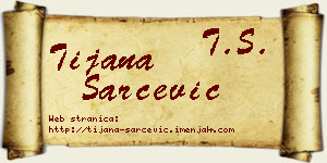 Tijana Šarčević vizit kartica